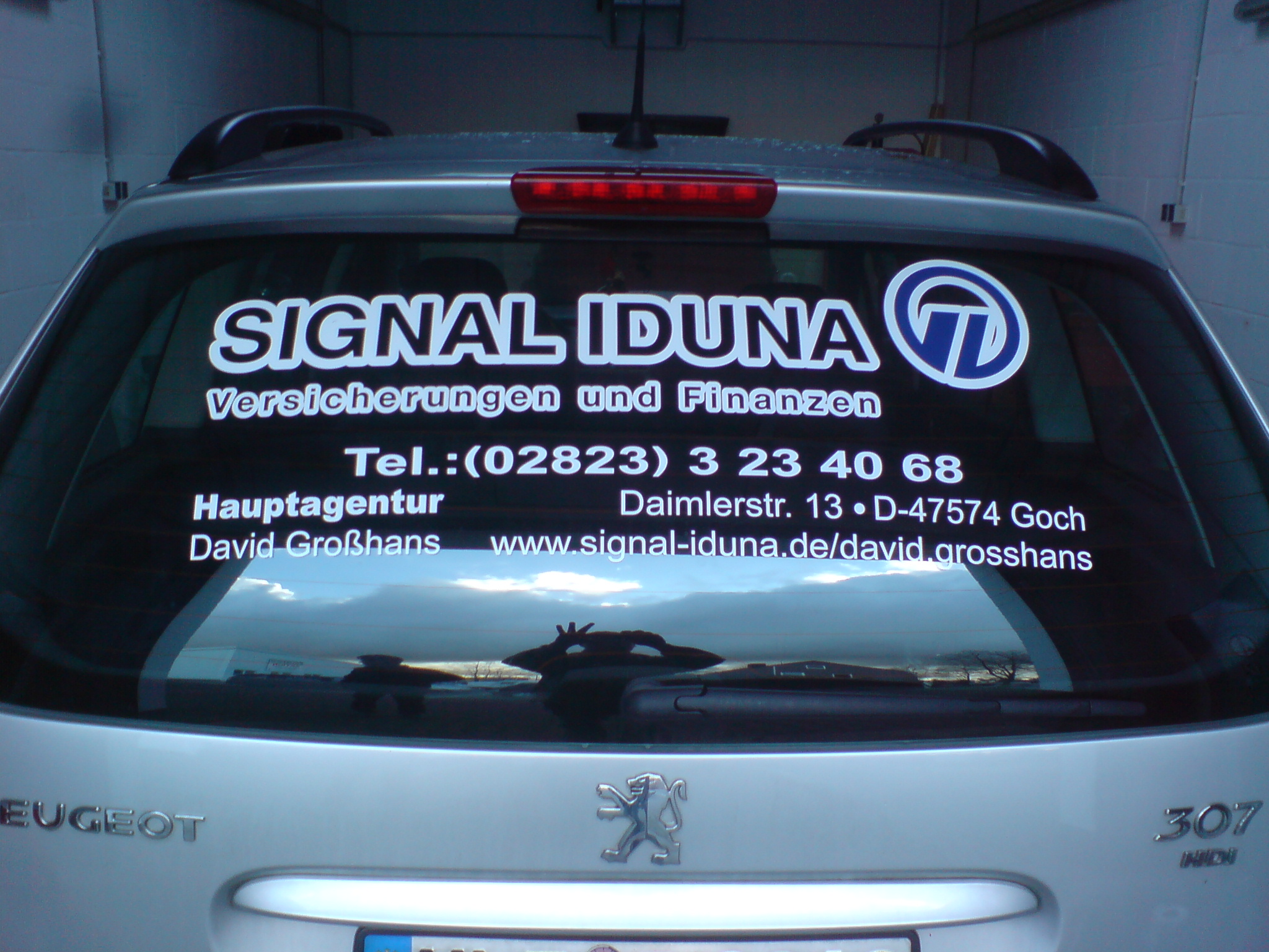 Heckscheibe Signal Iduna