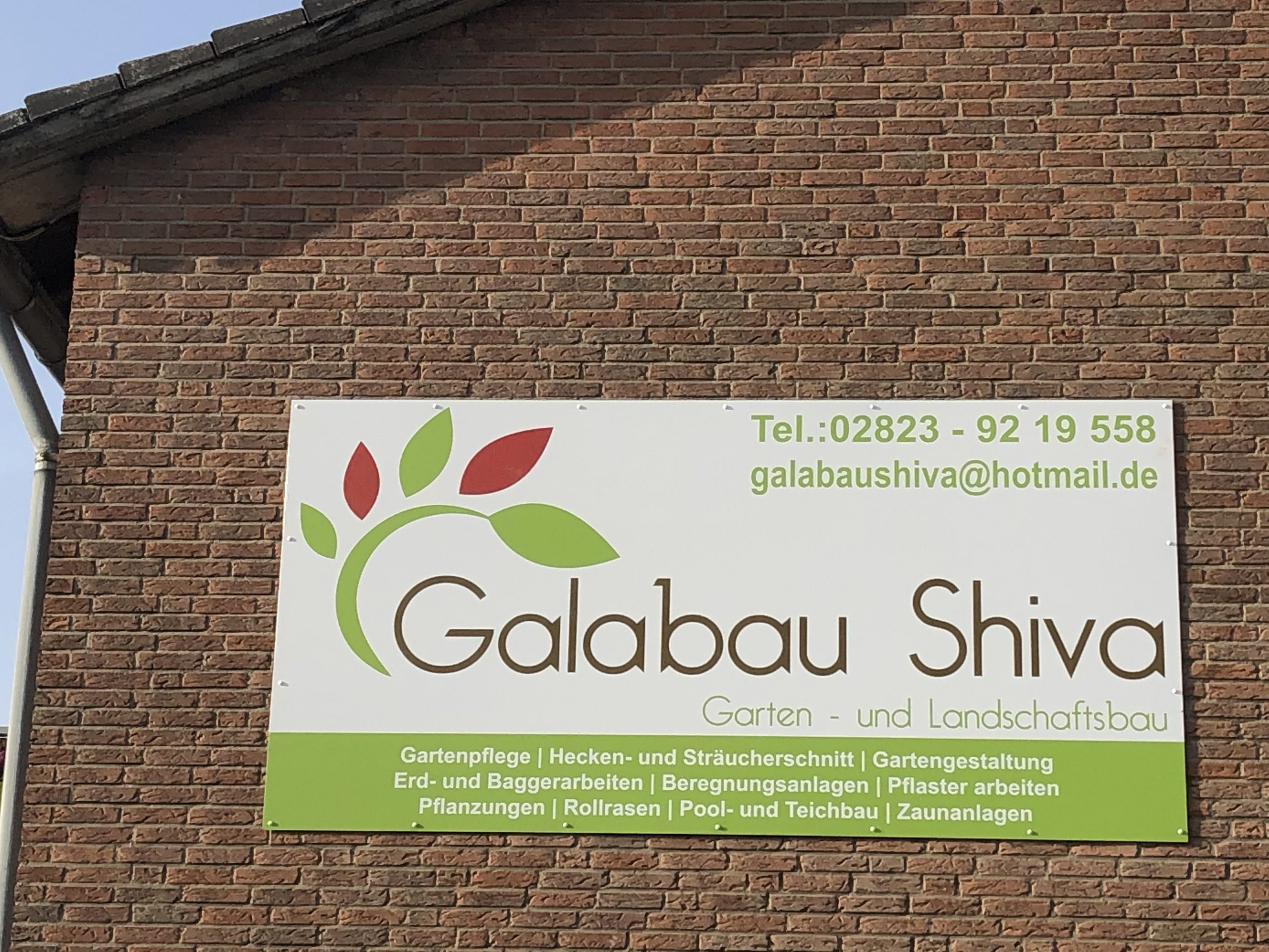 Galabau Shiva 3000x1500mm Schild